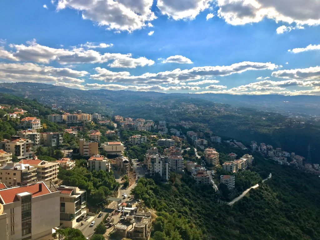Mountains in Lebanon near Mansourieh