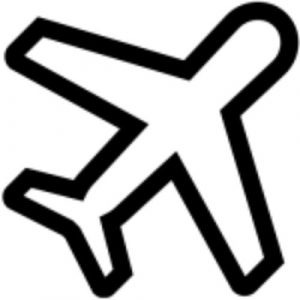 airplane logo representing sent missionaries
